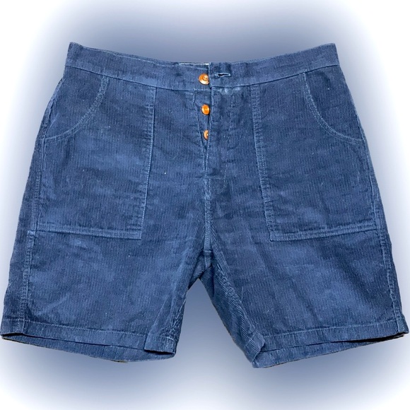 CLASSIC BIRDWELL BEACH BRITCHES SZ.32 NAVY CORD SHORTS R/$150 - Picture 13 of 16